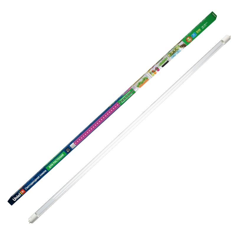 превью Фитолампа Uniel LED-T8-18W/SPSB/G13/CL PLP30WH форма T8, прозрачная