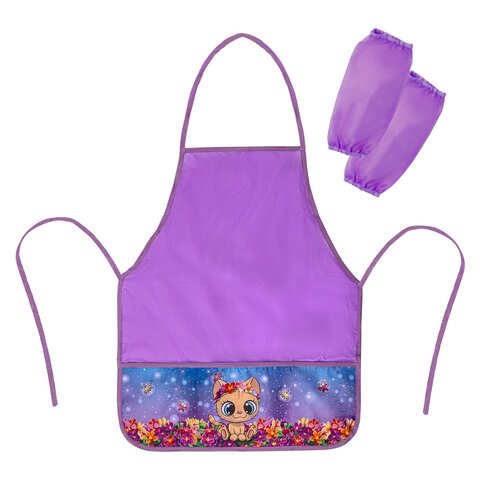 превью Фартук с нарукавниками BRAUBERG45×54 см3 кармана«Charming kitten»271047