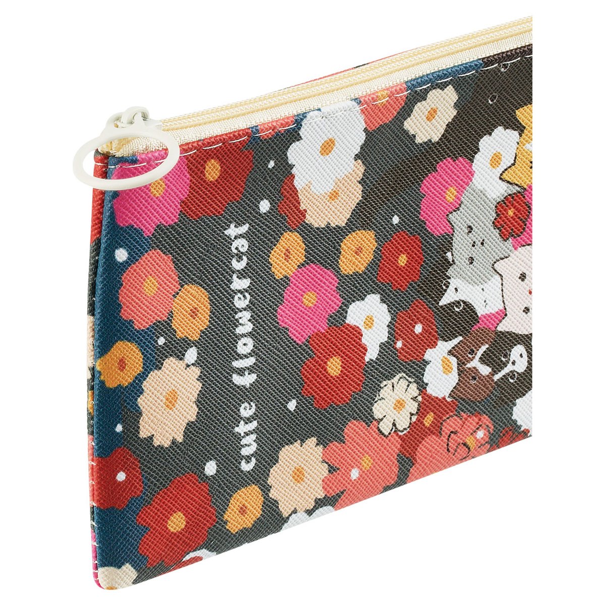 Пенал мягкий 200×100 MESHU «Flowers», искусственная кожа