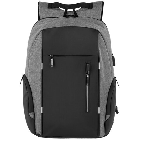 Рюкзак HEIKKI OUTLOOK (ХЕЙКИ) универсальный, отделение для ноутбука, серый, 46×32x16 см