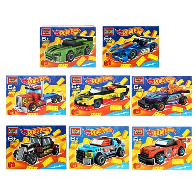 Конструктор пластиковый ROAD RACING51-102 деталиассортиГОРОД МАСТЕРОВ