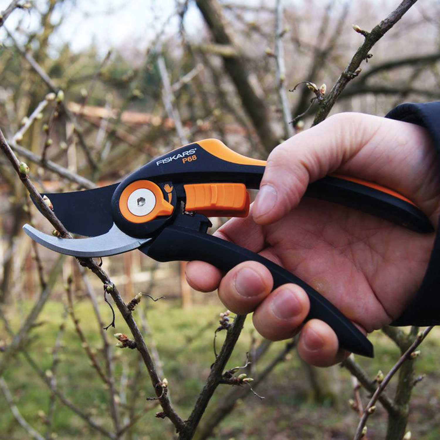 Секатор плоскостной FISKARS SmartFit, регулируемая ширина раскрытия лезвия, длина 208 мм
