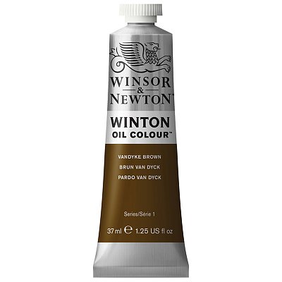 Краска масляная художественная Winsor&Newton «Winton», 37мл, туба, коричневый Ван Дейк