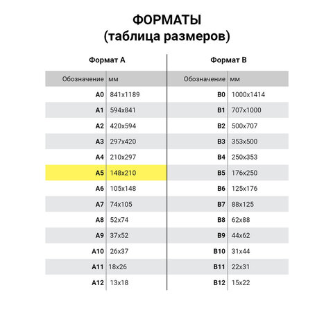 Сменный блок для тетрадей на 4 кольцах А5 120 л., BRAUBERG, ПОВЫШЕННОЙ ПЛОТНОСТИ, кремовый