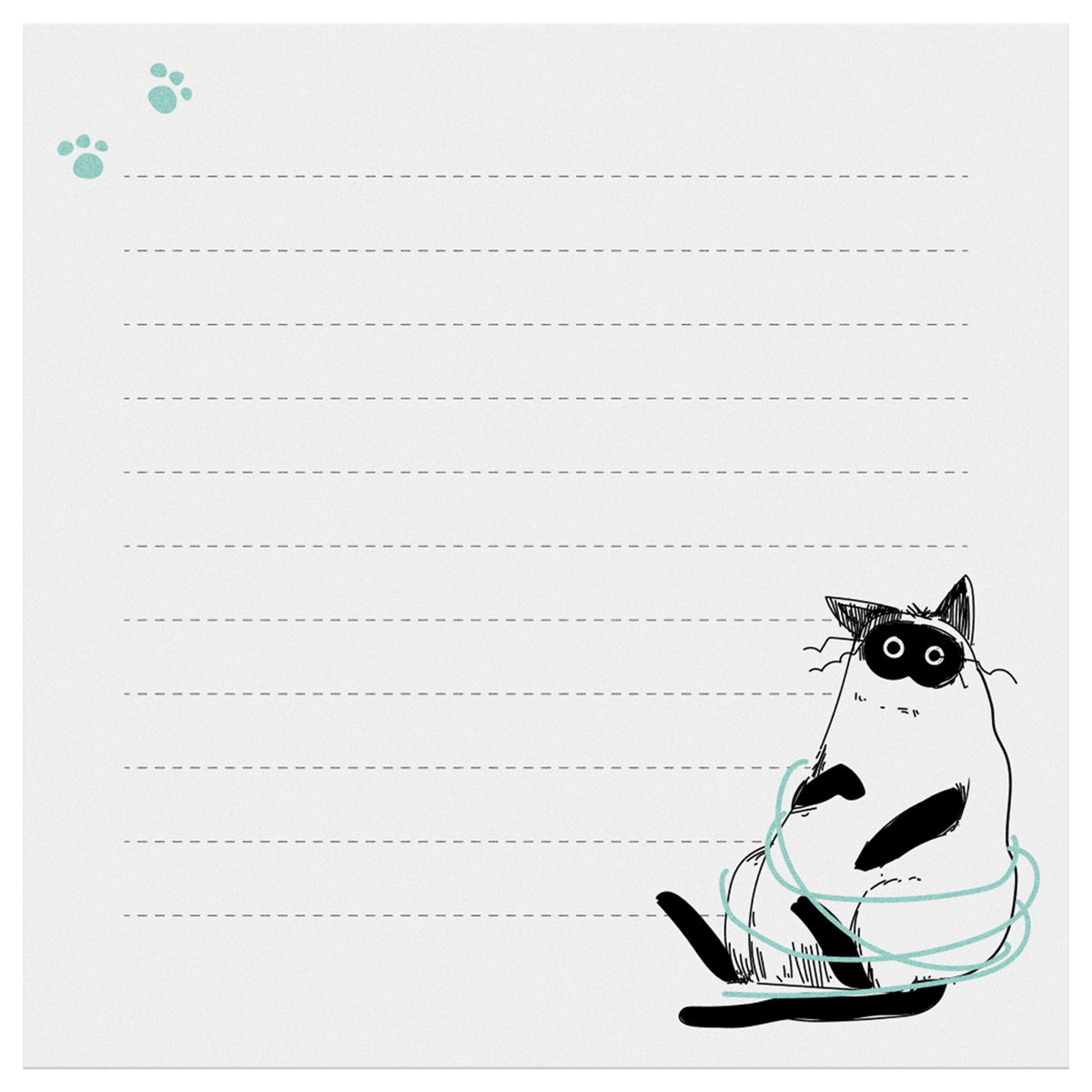 Блок для записей MESHU «Freak cats» 8.5×8.5см, 100л., на склейке