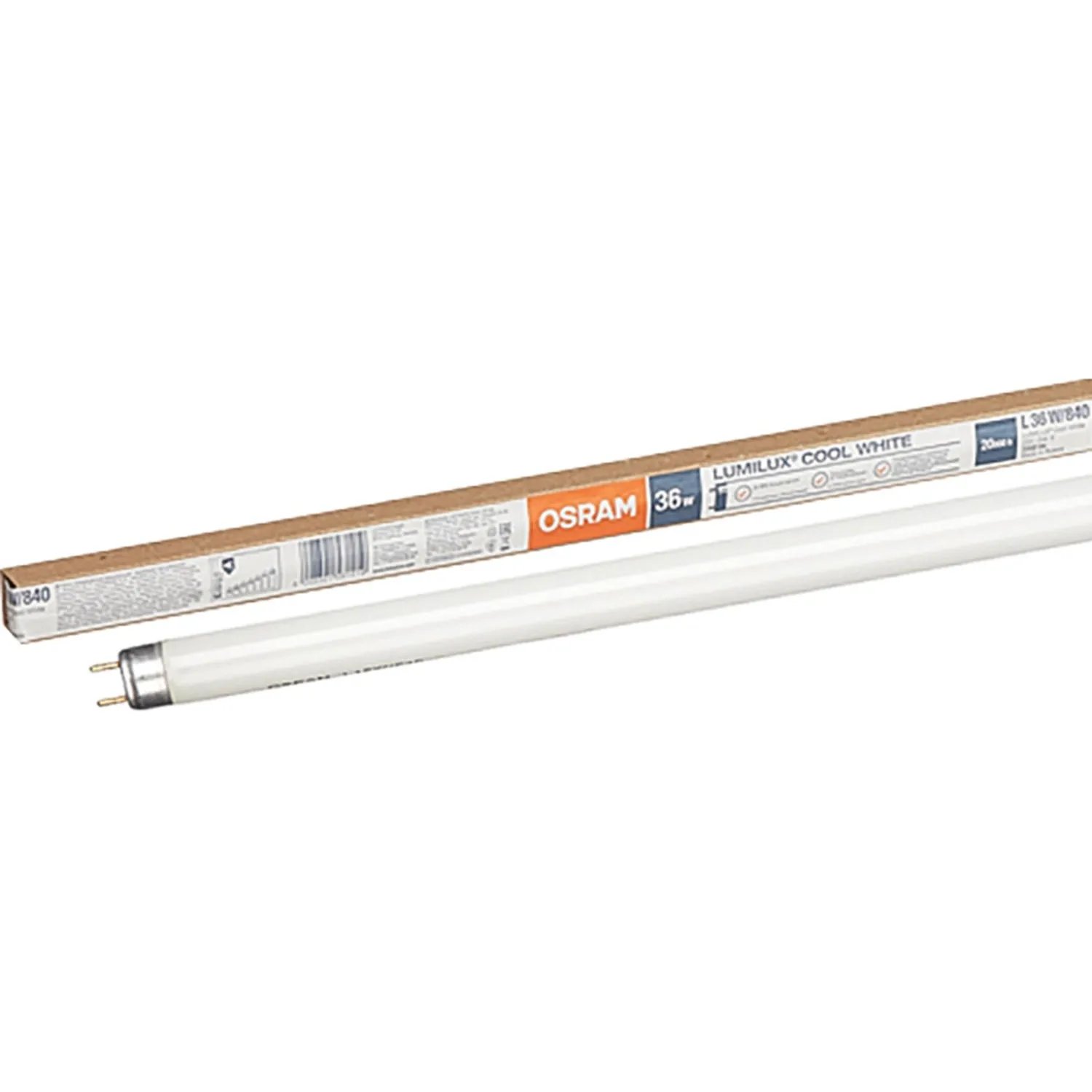 Лампа люминесцентная Osram 36 Вт G13 T8 4000 К 3350 Лм (25 штук в упаковке, 4058075692978)