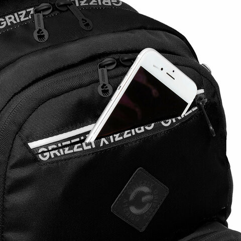 Рюкзак GRIZZLY школьный, анатомическая спинка, 2 отделения, для мальчиков, STYLE, 39×28х20 см
