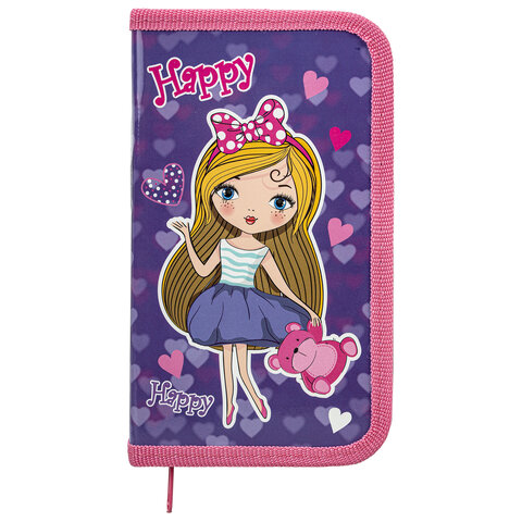 Пенал ПИФАГОР1 отделениеламинированный картон19×11 см«Fancy girl»271003