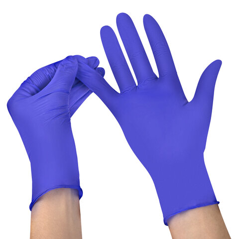 Перчатки нитриловые смотровые SFM Supersoft N135100 пар (200 шт. )размер M (средний)фиолетовые