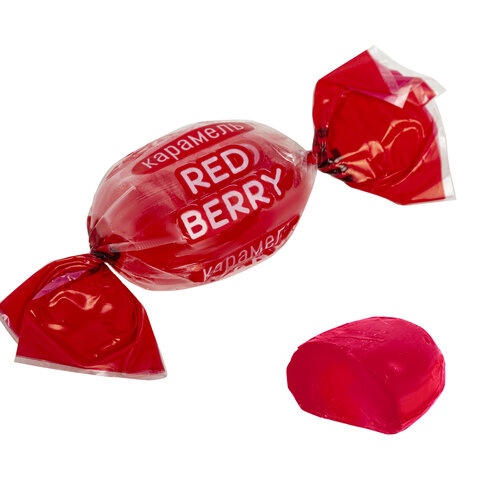 Карамель леденцовая RED BERRY с ягодным вкусом, 500 г