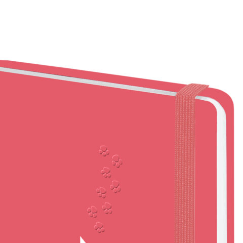 Еженедельник датированный 2026 с резинкой 171×93 мм, BRAUBERG, твердый, УФ-ЛАК, 64 л., «Кот»