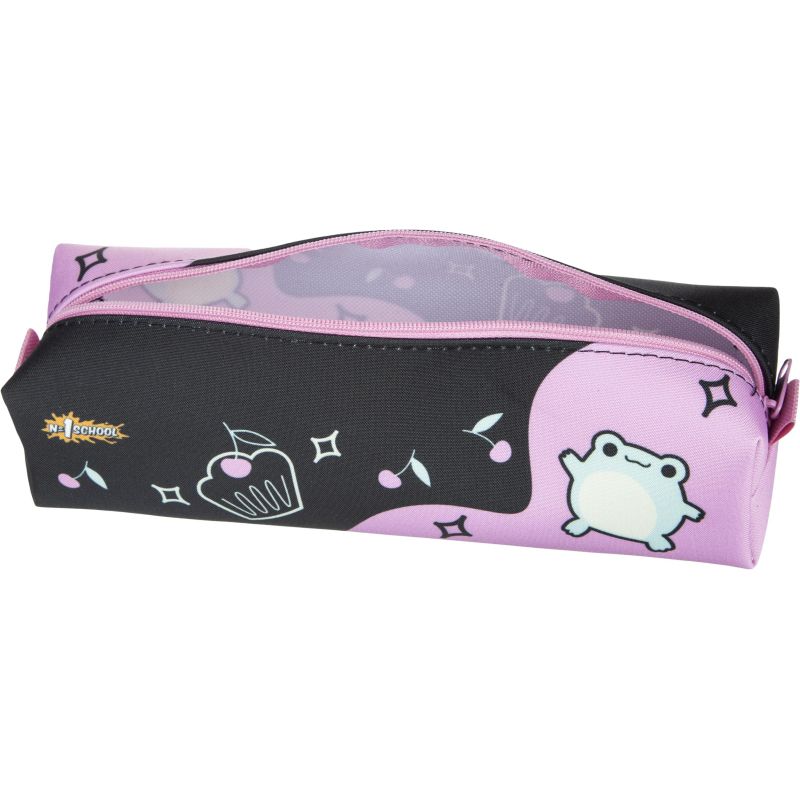 Пенал №1School Froggy 2 отд., ПМО 31-20 ткань мягкий, 210×50х60