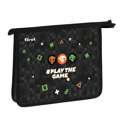Папка для тетрадей 1 отделение, А5 Först «Play the game», 240×205×40 мм, пластик, на молнии