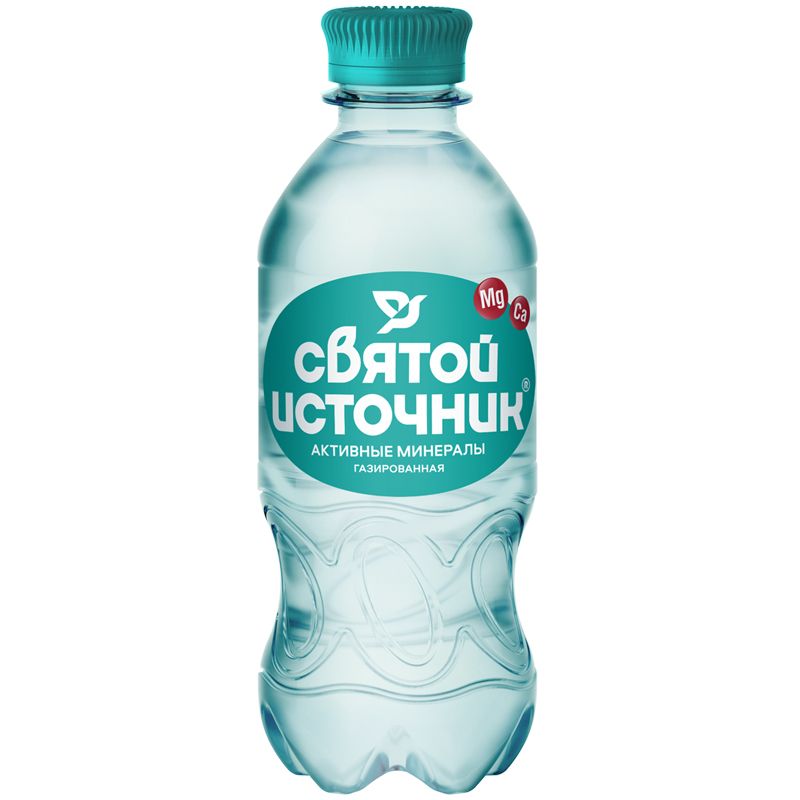 Вода питьевая газированная Святой источник «Активные минералы», 0.33л ...