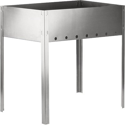 Мангал сборный Эконом 400×250х400мм,6 шамп., в картон. кор СОКОЛ, 62-0008