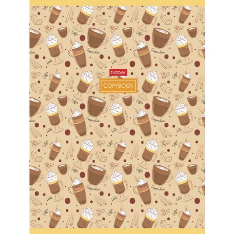Тетрадь А5, 96 л., HATBER, скоба, клетка, обложка картон, «Good food»