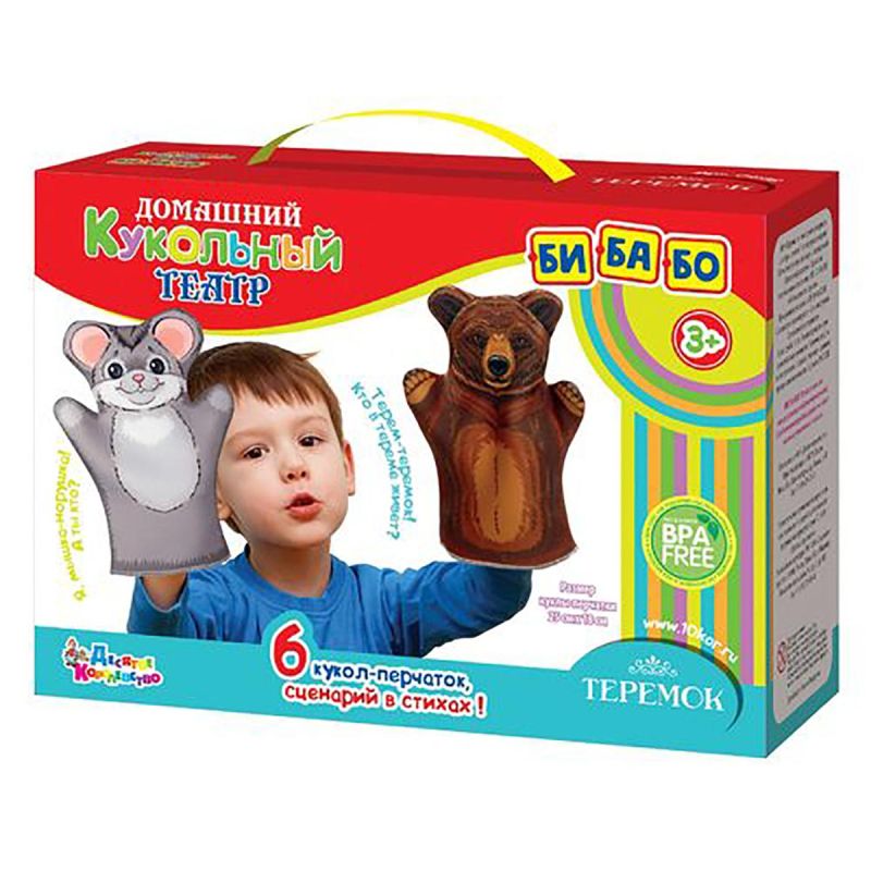 Игровой набор кукольный театр Теремок 6 кукол-перчаток 04138