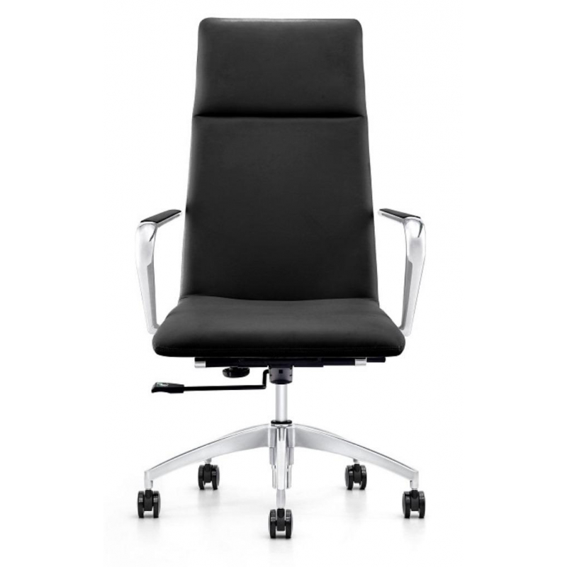 Кресло для руководителя Easy Chair 593 TPU черное (экокожа/алюминий)