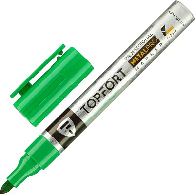 Маркер для металла TOPFORT MetalPro 1-3 мм зеленый