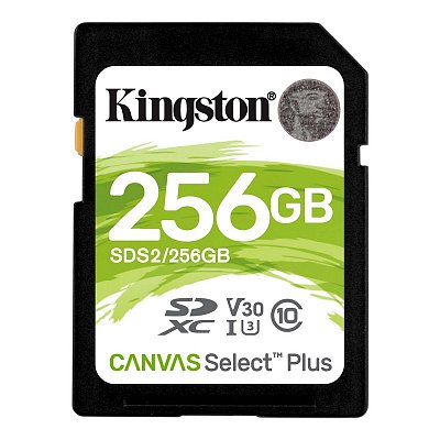 Карта памяти 256 Гб SDXC Kingston Canvas Select Plus SDS2/256Gb