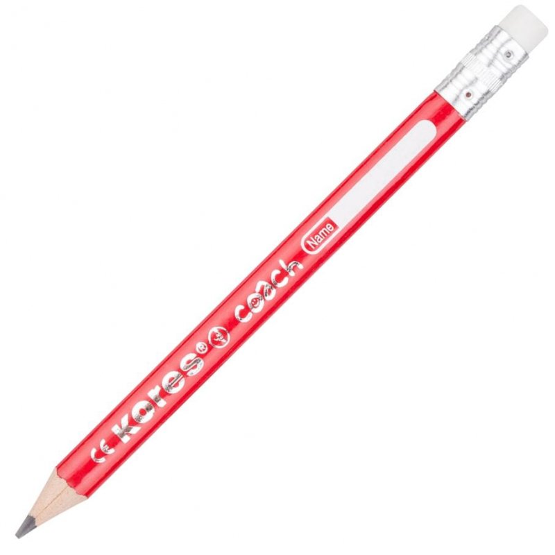 Карандаш чернографитовый KORES JUMBO (трехгранный, HB, 3 шт+точилка)