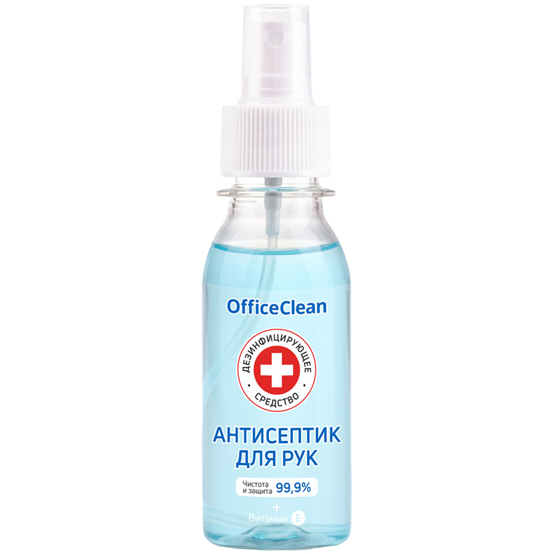 превью Антисептик для рук дезинфицирующий OfficeClean, с витамином Е, 100мл