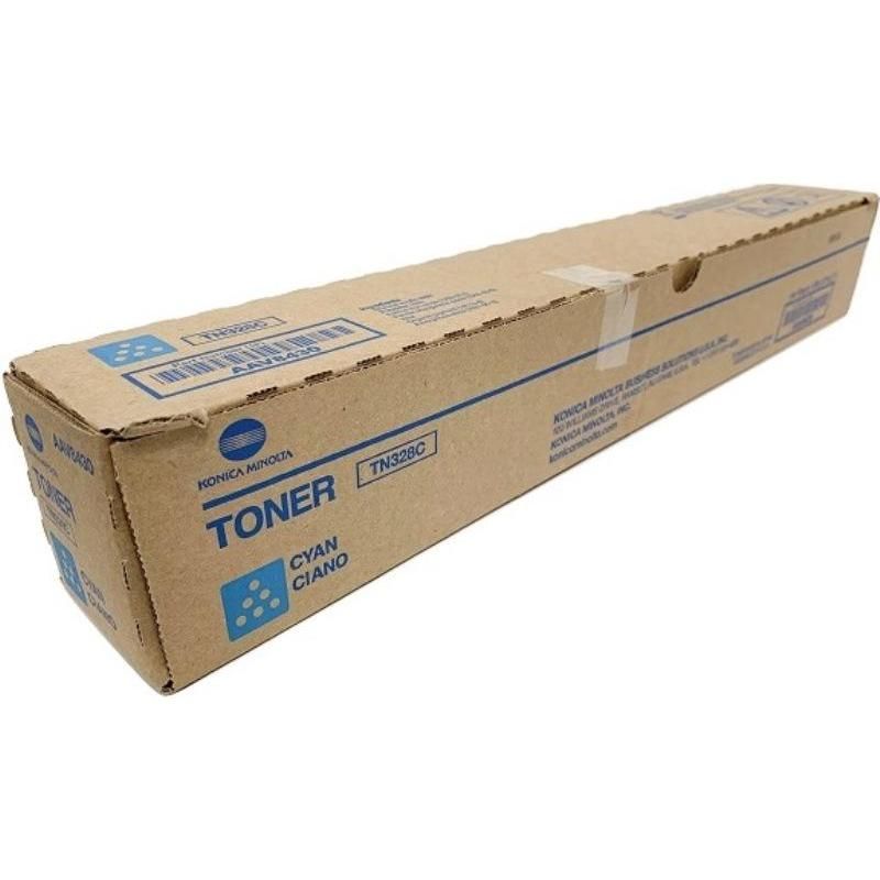 Тонер-картридж Konica Minolta TN-328C голубой оригинальный