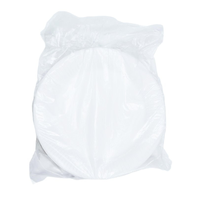 Тарелка одноразовая бум. 17см, белая, НМ-190 500шт/кор