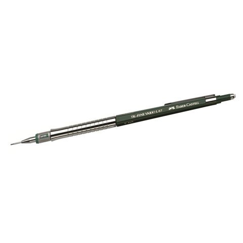 Карандаш механический FABER-CASTELL «TK-Fine Vario L», корпус темно-зеленый, ластик, 0.7 мм
