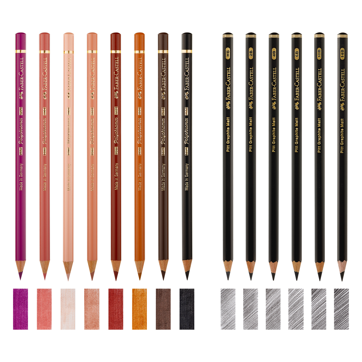Набор художественных изделий Faber-Castell «Polychromos & Pitt Graphite Matt », 40 предметов, студийная коробка