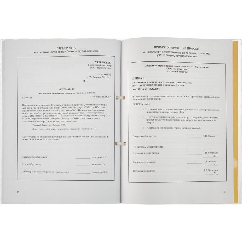 Приходно-расходная книга по учету бланков трудовой книжки, 64листа