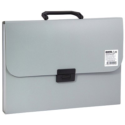Папка-портфель 13 отделений OfficeSpace, A4, 330×235×40мм, 700мкм, серый