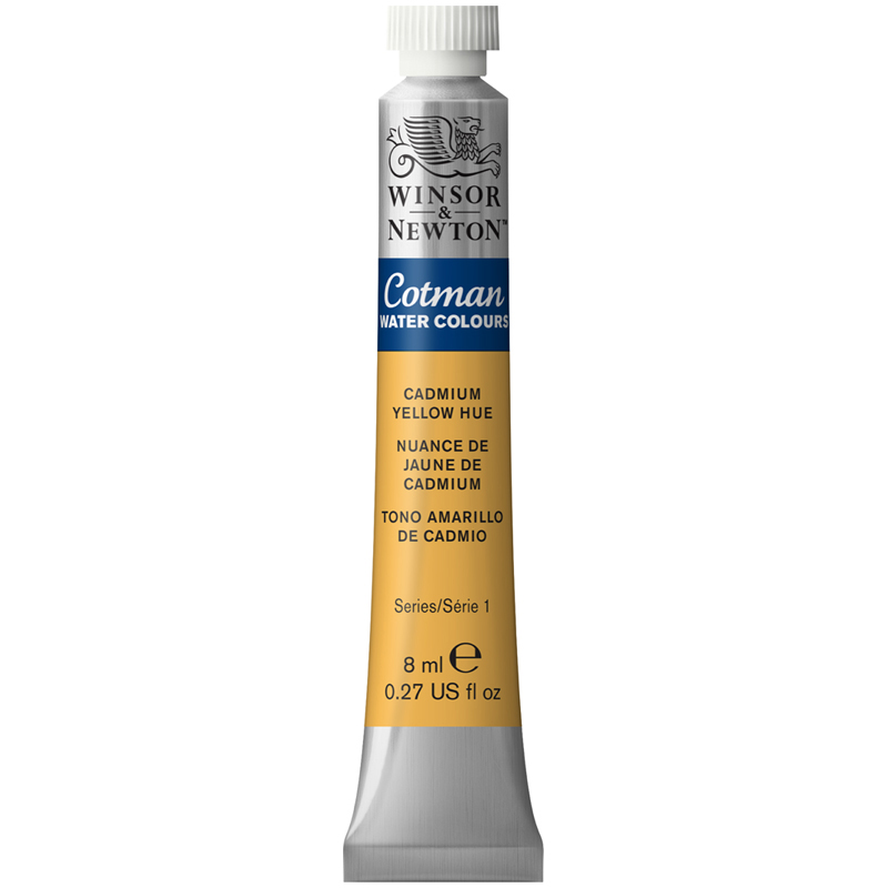 превью Акварель Winsor&Newton «Cotman», 8мл, туба, желтый кадмий
