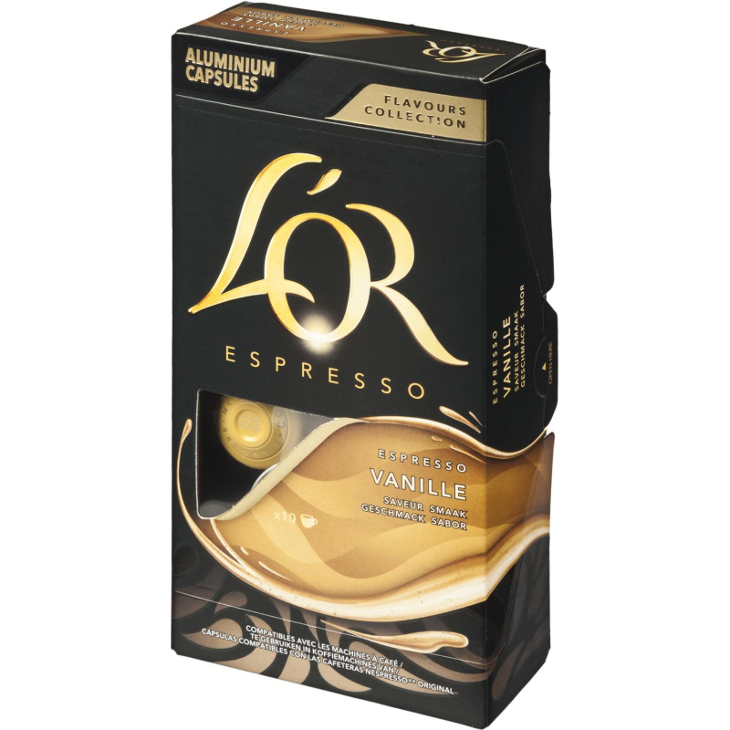 Кофе в капсулах LOR Espresso Vanilla натуральный жареный молотый 10шт/уп