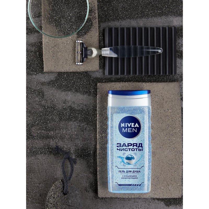 Гель для душа мужской Nivea Men Заряд чистоты 500 мл