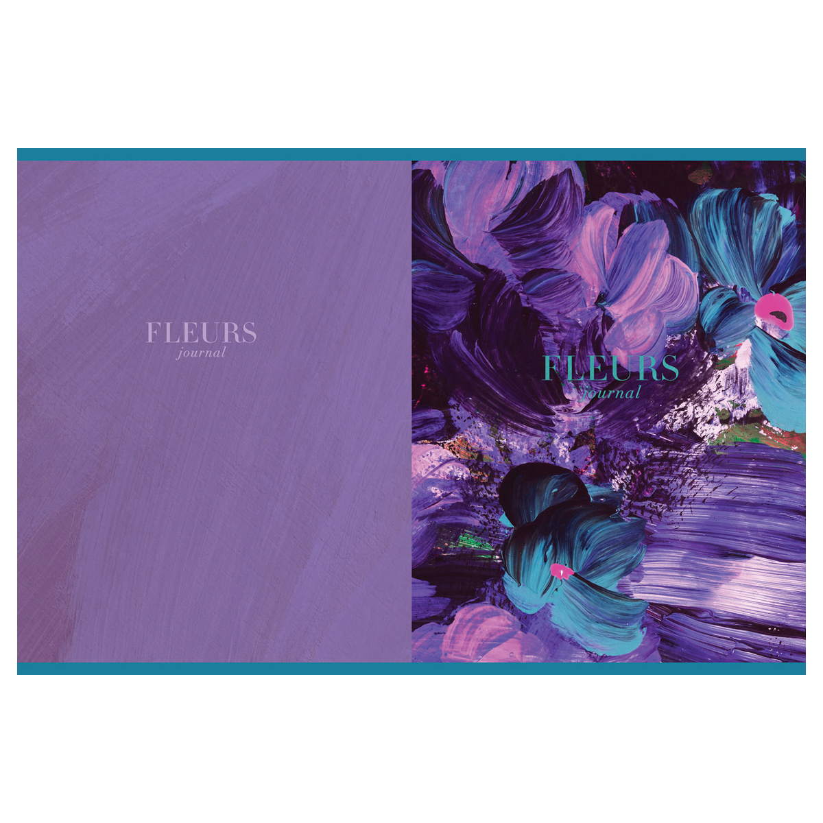 Тетрадь 80л., А5, клетка на гребне GreenwichLine «Blue flowers», глянцевая ламинация, 70г/м2