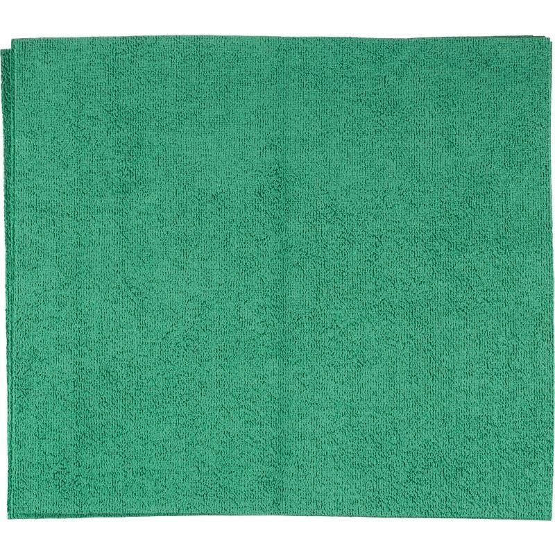 превью Салфетки хозяйственные Микрополимер микрофибра 40×35 см 310 г/кв. м зеленые 5 штук в упаковке