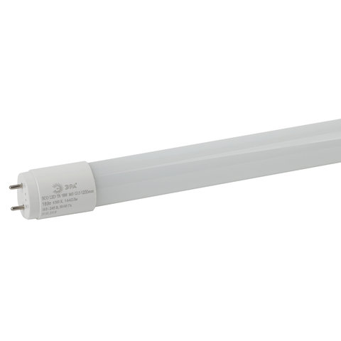 Лампа-трубка светодиодная ЭРА Эко, 18 Вт, 25000 ч, 1200 мм, холодный белый, ECO LED T8-18W-865-G13-1200mm