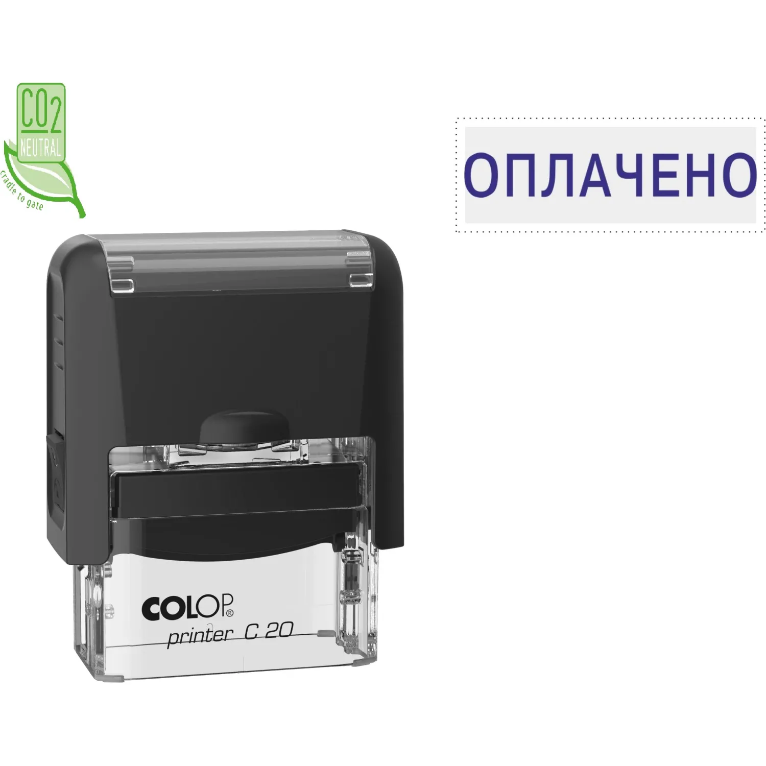 превью Штамп стандартный Оплачено Colop Printer C20 1.2 37x5 мм