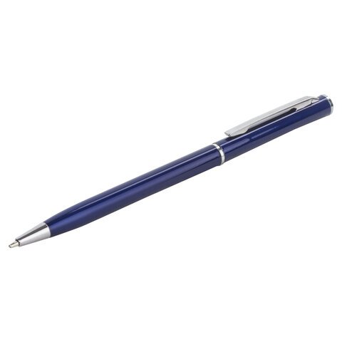 Ручка бизнес-класса шариковая BRAUBERG «Delicate Blue», корпус синий, узел 1 мм, линия письма 0.7 мм, синяя