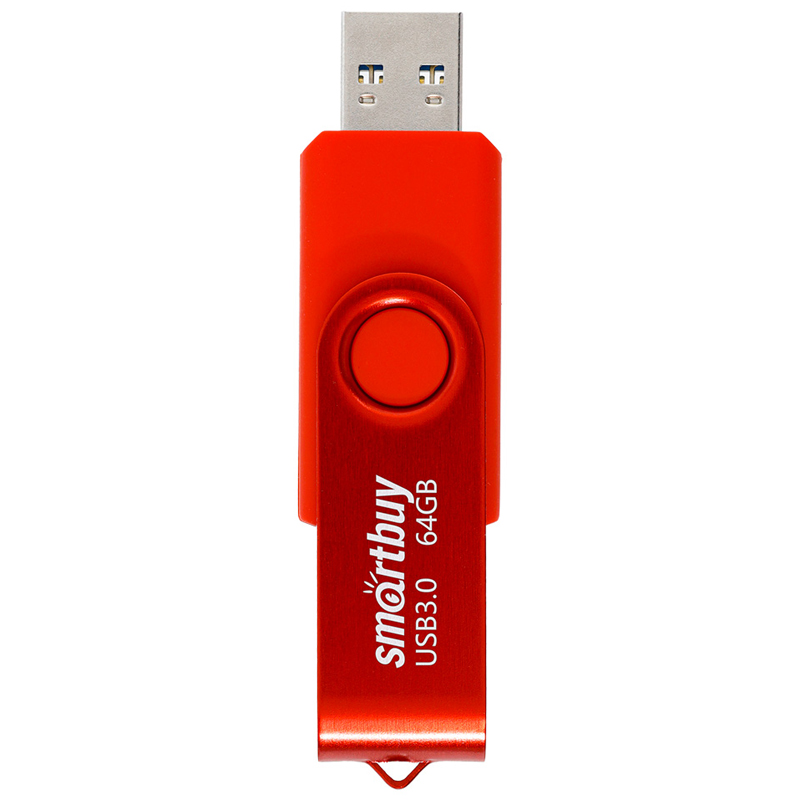 Память Smart Buy «Twist» 64GB, USB 3.0 Flash Drive, красный