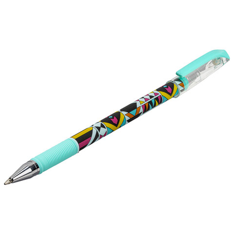 Ручка шариковая ERICH KRAUSE ColorTouch «Ornament», СИНЯЯ, узел 0.7 мм, линия письма 0.35 мм