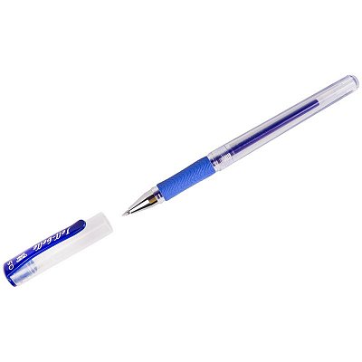 Ручка гелевая Crown «Jell-Belle» синяя, 0.5мм, грип