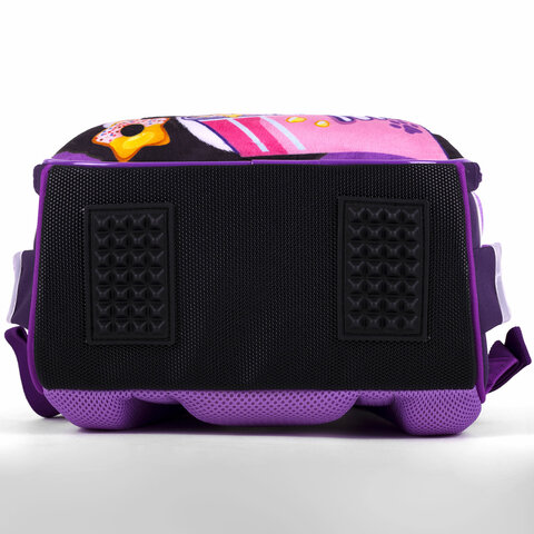 Ранец BRAUBERG KIDS START, 1 отделение, 2 кармана, «Sweet cheeks», велюровая панель, 35×26х13см