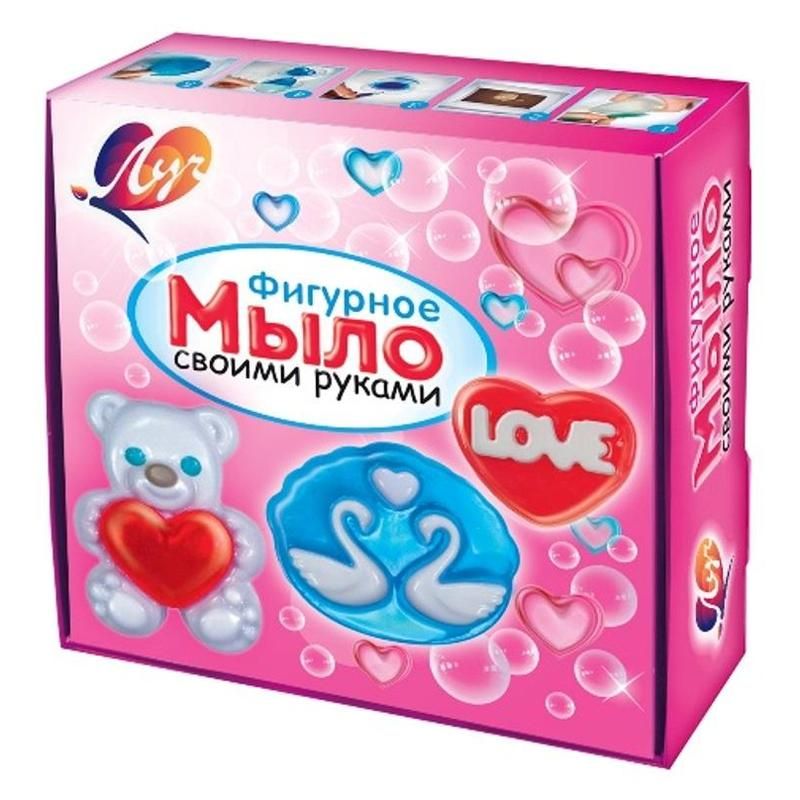 превью Набор для творчества Луч Фигурное мыло своими руками Love
