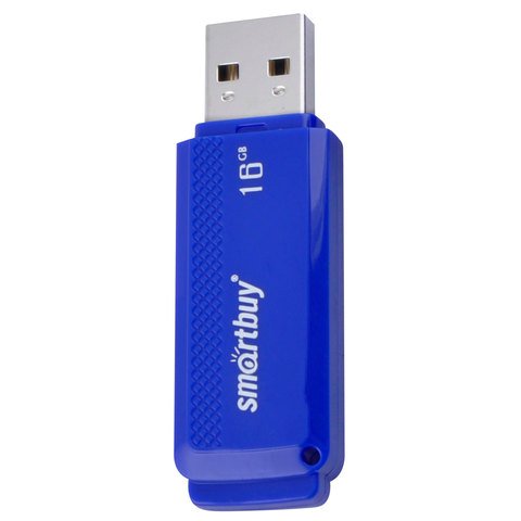 Флэш-диск 16 GB, SMARTBUY Dock, USB 2.0, синий