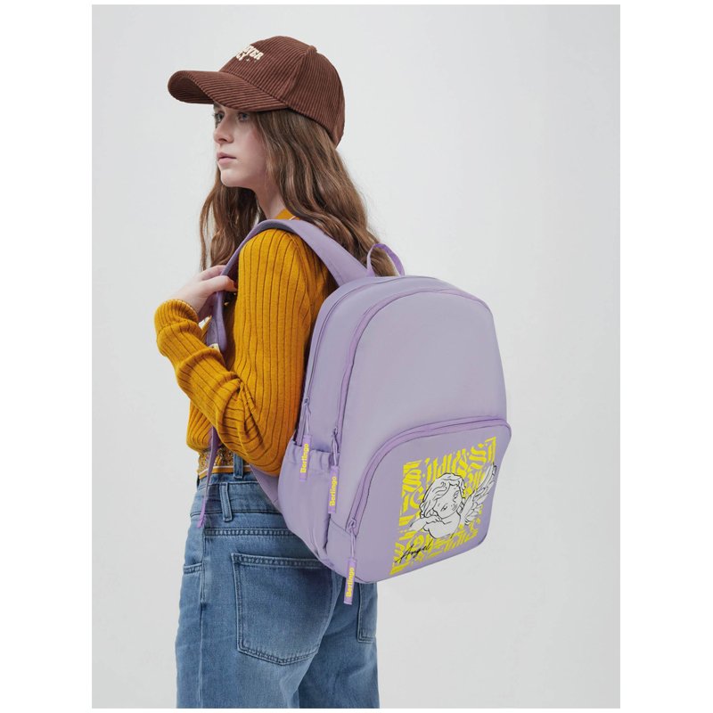 Рюкзак Berlingo Light «Angel lilac» 39.5×28×16см, 2 отделения, 3 кармана, уплотненная спинка
