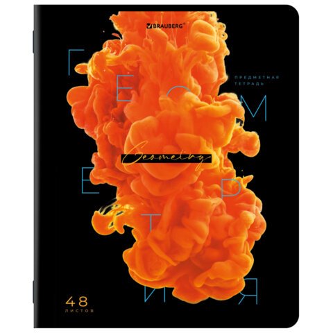 Тетради предметные, КОМПЛЕКТ 12 ПРЕДМЕТОВ, 48 л., глянцевый УФ-лак, BRAUBERG, «PIGMENT»