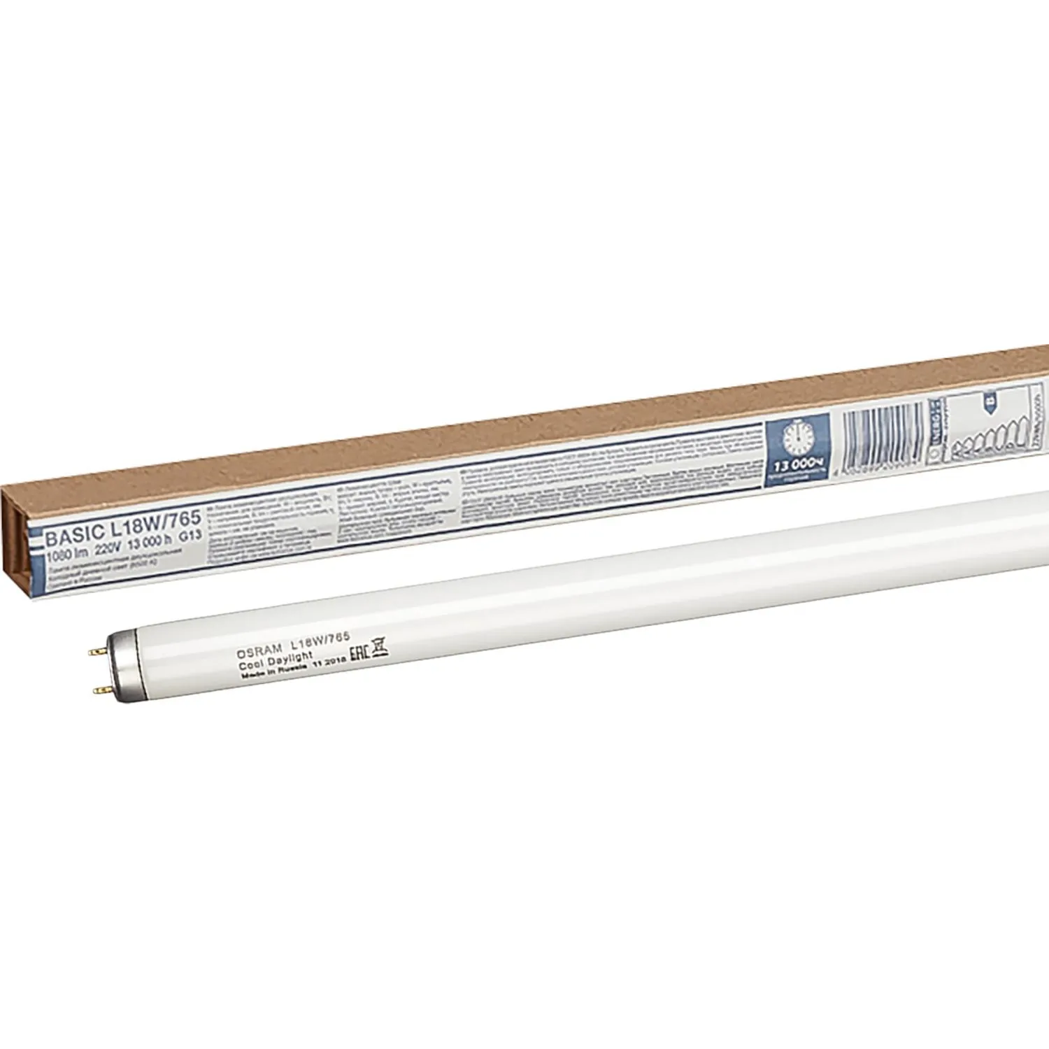 Лампа люминесцентная Osram 18 Вт G13 T8 6400 К 1050 Лм (25 штук в упаковке, 4008321959669)