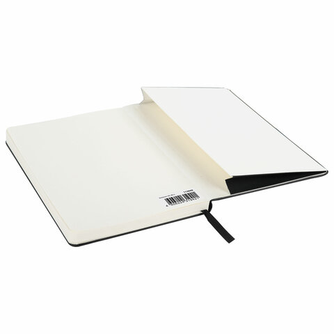 Блокнот А5 (130×210 мм), BRAUBERG ULTRA, балакрон, 80 г/м2, 96 л., в точку, черный